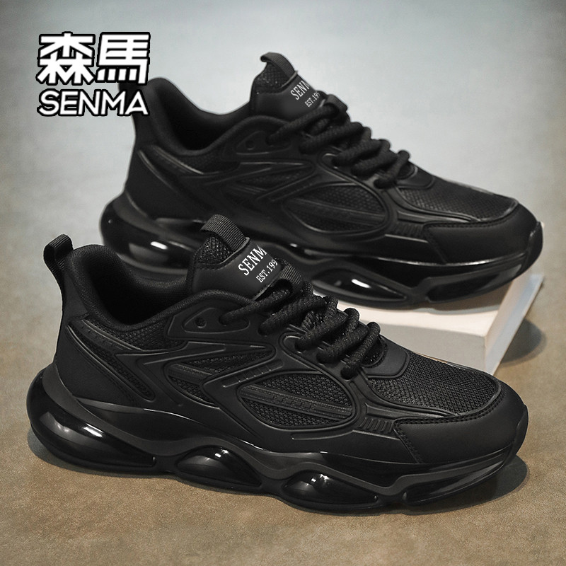 森马男鞋2026新款夏季超轻减震跑步运动休闲鞋增高厚底老爹透气W