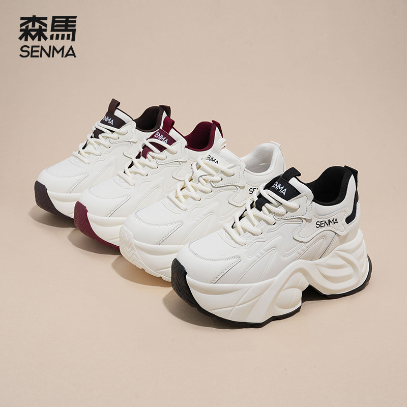 森马巨好看老爹鞋2025新款今年流行爆款小白鞋厚底增高百搭运动鞋