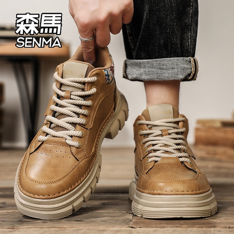 森马马丁靴男士2025冬季新款高级感男款爆款男鞋防滑工装雪地靴W