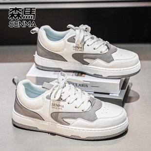 森马板鞋男2026新款超火巨好看高级感增高鞋厚底痞帅百搭小白鞋子