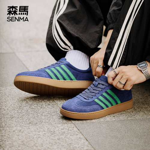 森马平底休闲德训鞋男