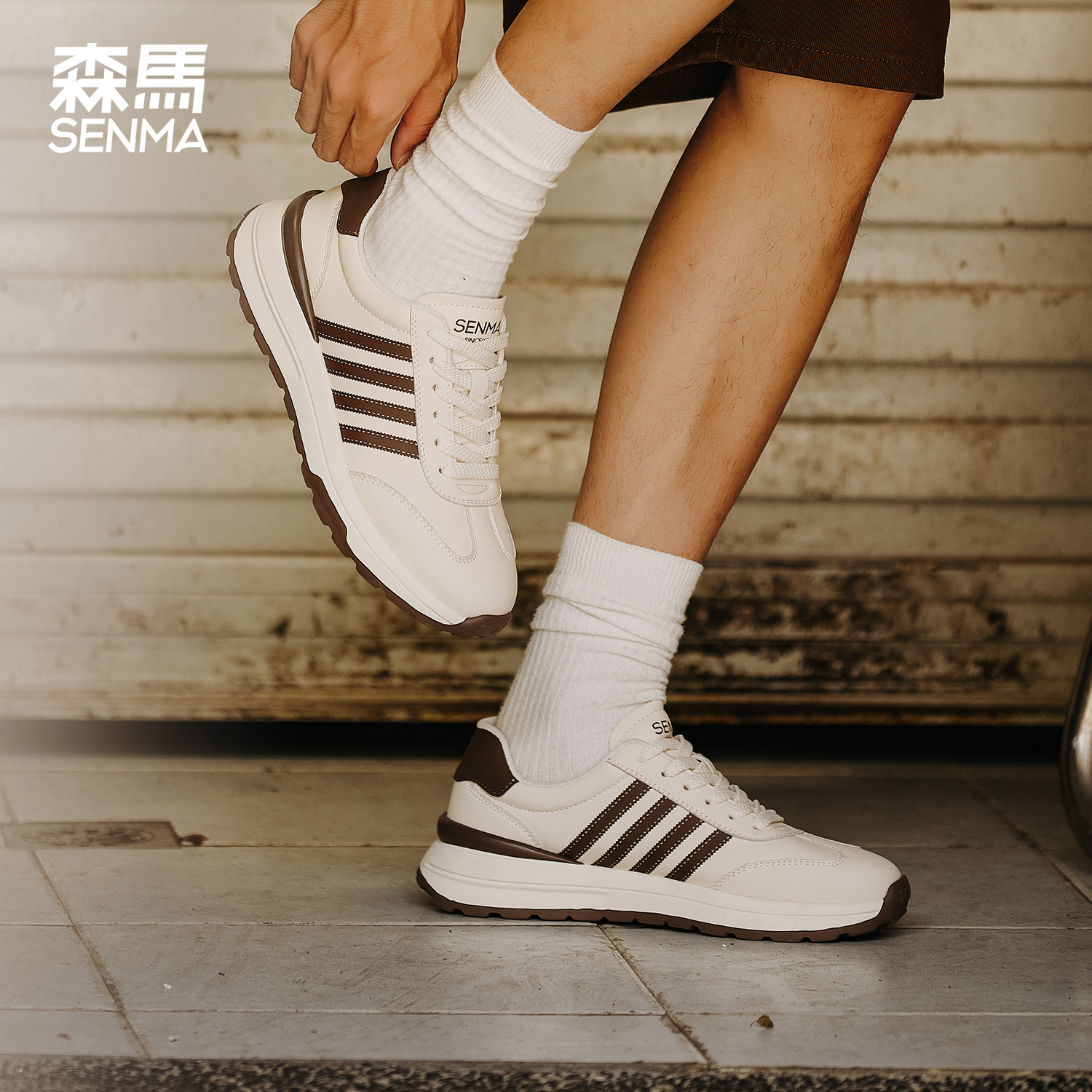 森马休闲轻便厚底男鞋