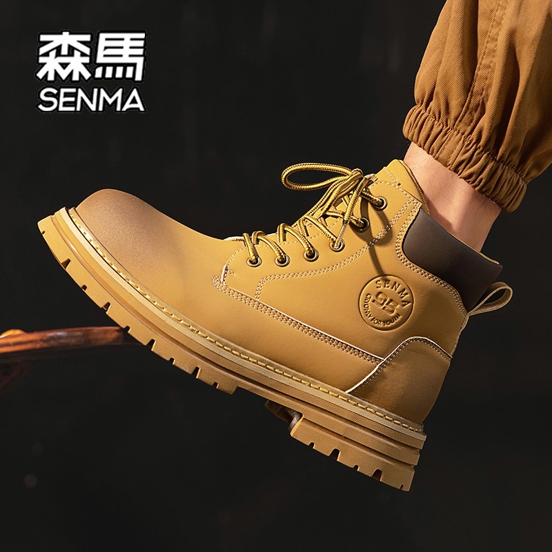 森马马丁靴男款2025冬季潮流爆款厚底高级感休闲工装靴复古男鞋W