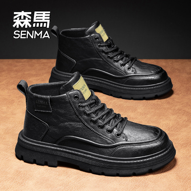 森马马丁靴男款2026新款春季复古英伦风百搭爆款男士运动工装靴W