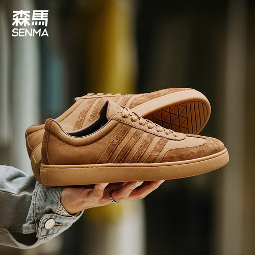 森马平底休闲德训鞋男