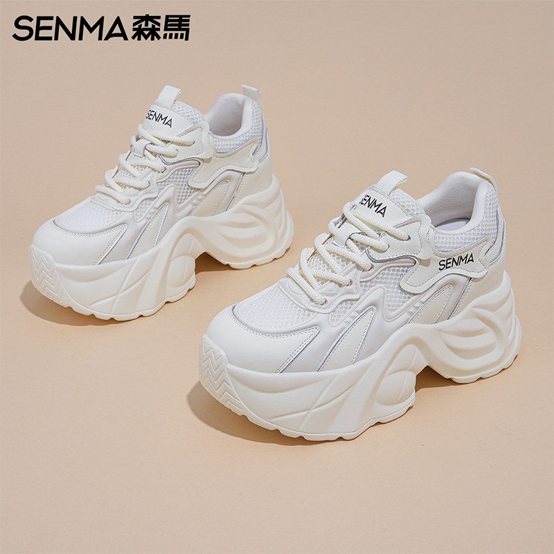森马老爹鞋女夏季透气网面2026新款爆款厚底增高显瘦运动休闲鞋子