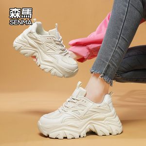 森马鞋子女秋冬2023新款冬季加绒保暖棉鞋网红爆款运动ins老爹鞋W