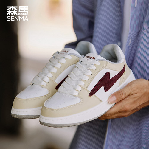 森马厚底板鞋男生休闲鞋