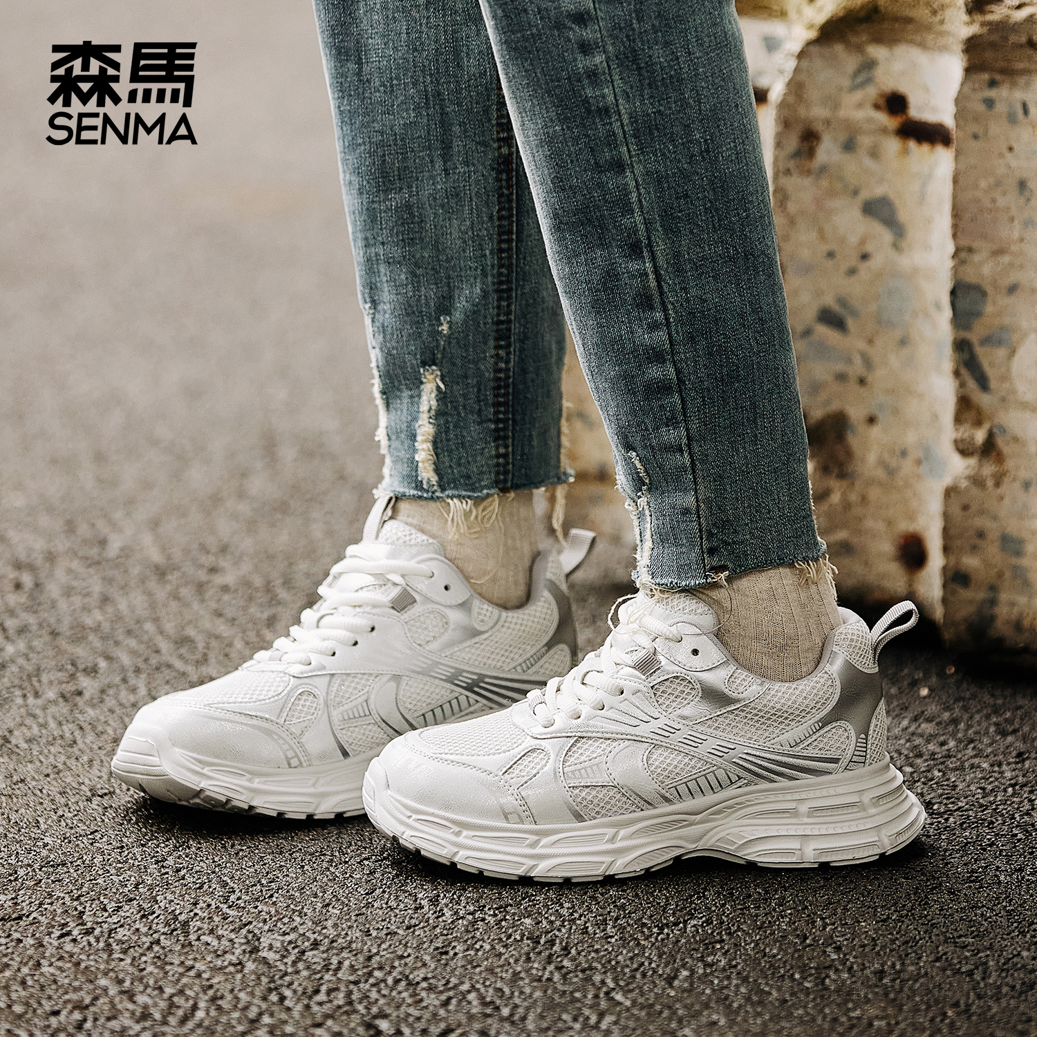 森马厚底老爹鞋女生休闲鞋