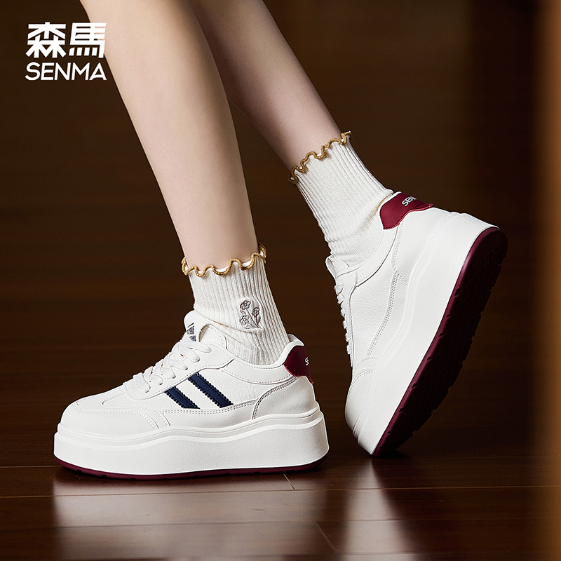 森马板鞋女学生小白鞋