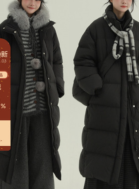 稀有RARE 自制“冬日森林”90绒大斜挎包立领羽绒服保暖冬季外套