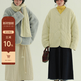 稀有RARE 两面穿围巾摇粒绒外套秋冬复古文艺加厚保暖棉衣 治愈