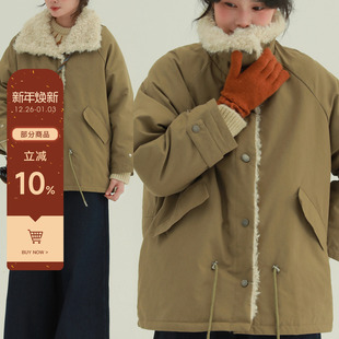 稀有RARE 保暖加厚短外套 卷毛90白鸭绒羽绒夹克文艺复古派克冬季