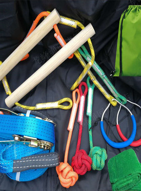 攀爬攀岩扁带运动走扁带slackline走软绳平衡绳登山带 拓展训练带