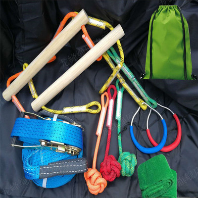 攀爬攀岩扁带运动走扁带slackline走软绳平衡绳登山带 拓展训练带