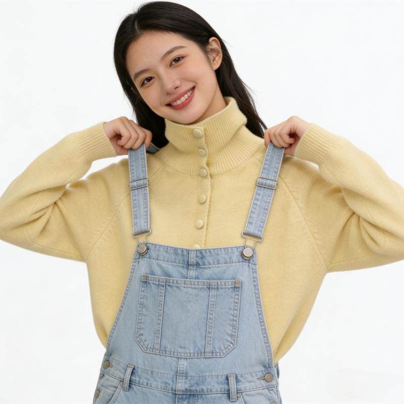 高领加厚毛衣外套女单排扣内搭针织开衫上衣大码软糯毛衣,女装/女士精品,毛针织衫,淘宝优惠券,粉丝福利购,淘宝优惠卷