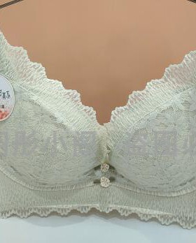 莲娜姬新款617 BC文胸罩薄款蕾丝无钢圈聚拢收副乳防下垂调整内衣
