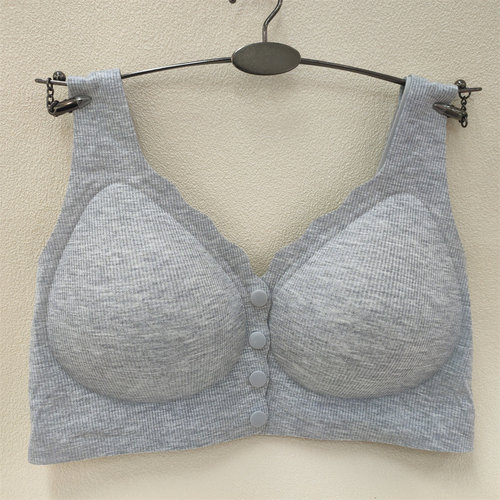 戴美康无钢圈定型前开扣背心内衣