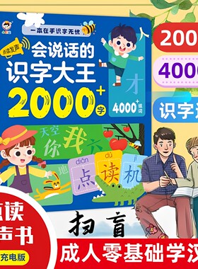 成人扫盲学认汉字点读学习机