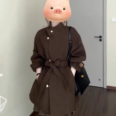 独特超好看毛呢外套女秋冬季2025新款高级感小个子中长款收腰大衣