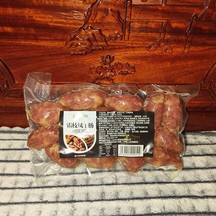 开袋即食康尔霜枝风干肠袋装微咸甜口黑猪肉灌装三零食材