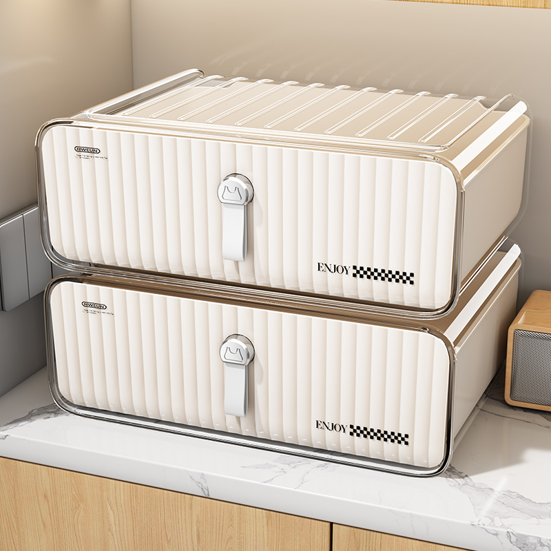 玄关收纳盒入户进门口桌面钥匙摆件抽屉式置物架口罩整理储物盒子