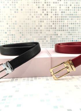 SATCHI沙驰专柜正品女士腰带头层牛皮裤带针扣皮带女SF6352-1H-1R