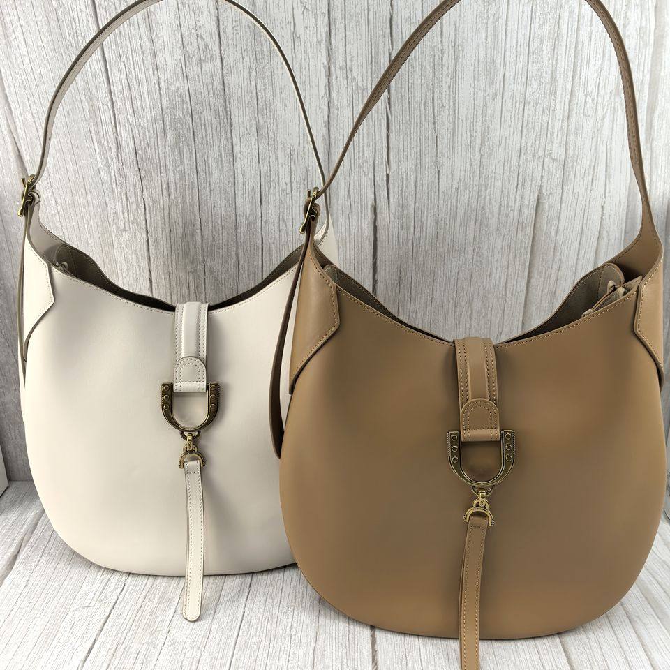 SATCHI沙驰正品女包2025新品手提包牛皮单肩包纯色SE0838-1W-1X