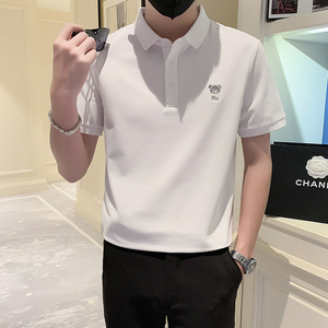 2024夏装男新品抖音直播爆版短袖POLO常规版型男 D326-1 6901P55图片