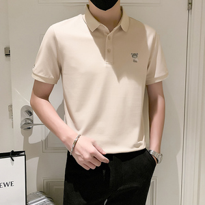 2024夏装男新品抖音直播爆版短袖POLO常规版型男 D326-1 6901P55图片