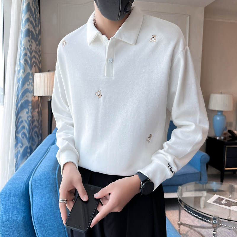 2024秋装新款社会风刺绣卫衣上衣男直播D326-15559P78控10,男装卫衣,星座1101