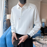 2024秋装新款社会风刺绣卫衣上衣男直播D326-15559P78控10，男装卫衣，星座1101