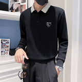 2024秋冬男新款韩版刺绣上衣打底衫青少年卫衣D326-18111P68控98，男装卫衣，星座1101