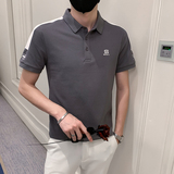 2024夏季刺绣精神小伙短袖POLO衫社会青年上衣潮D326-16806P55，男装Polo衫，星座1101