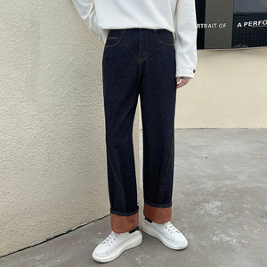 轻熟风高品质抖音复古水洗高克重牛仔裤潮男D326-1 NZ135P85图片