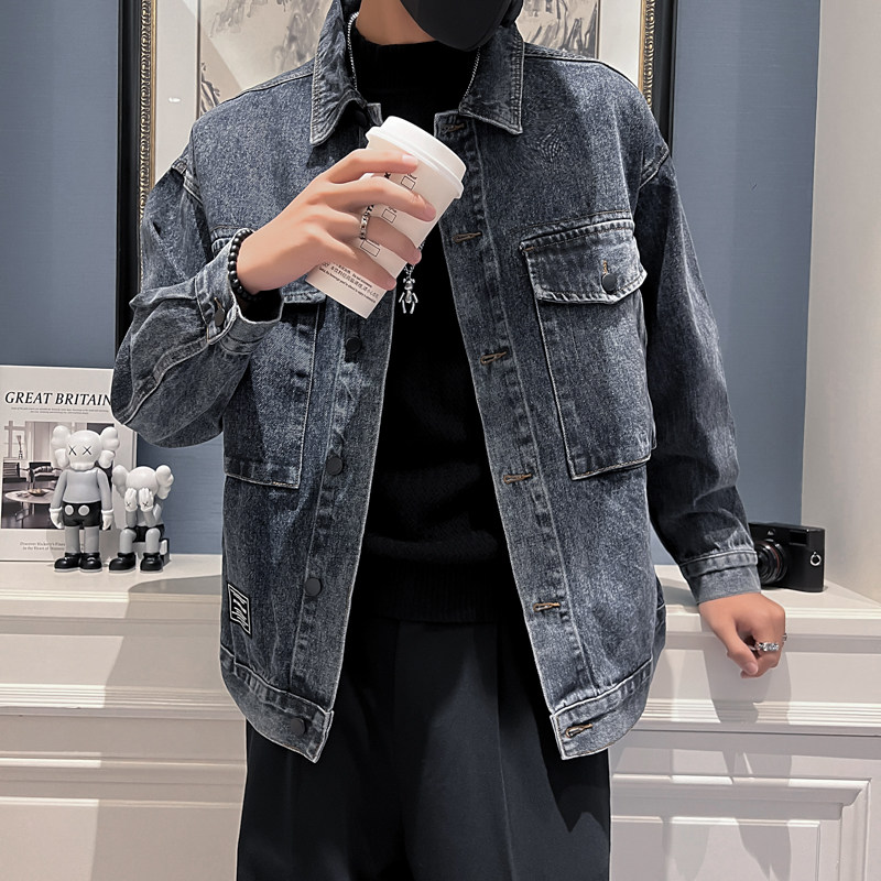 秋冬水洗牛仔外套夹克抖音直播高品质男上衣D326-1NT935P145,男装夹克,星座1101