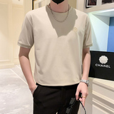 2024夏装男新品抖音直播爆版短袖T恤常规版型男D326-19235特38，男装T恤，星座1101