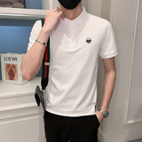 2024夏季刺绣精神小伙短袖POLO衫社会青年上衣潮D326-19001P55，男装Polo衫，星座1101