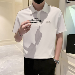 2024夏装男新品抖音直播爆版短袖POLO常规版型男 D326-1 9506 P55图片