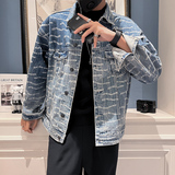 秋冬水洗牛仔外套夹克抖音直播高品质男上衣D326-1NT938P135，男装夹克，星座1101