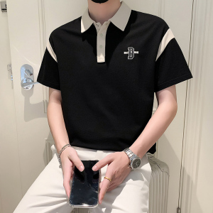 2024夏装男新品抖音直播爆版短袖POLO常规版型男 D326-1 9515 P55图片