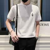 2024春夏男打底衫短袖上衣POLO衫抖音刺绣男D326-16886P55，男装T恤，星座1101