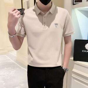 2024夏装男新品抖音直播爆版短袖POLO常规版型男 D326-1 6901P55图片