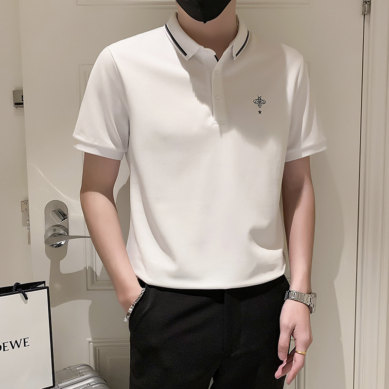 2024夏装男新品抖音直播爆版短袖POLO常规版型男D326-16929P55，男装Polo衫，星座1101