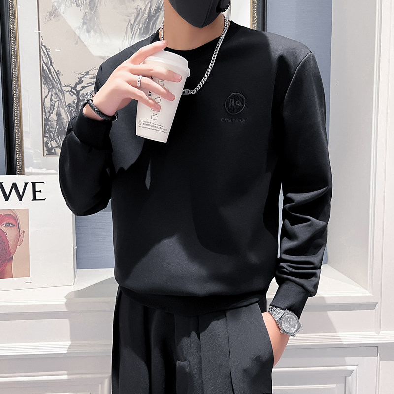22秋冬男新款韩版刺绣上衣打底衫青少年卫衣D326-11273P58控78,男装卫衣,星座1101