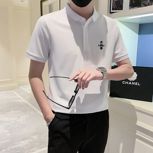 2024春夏男打底衫短袖上衣POLO衫抖音刺绣男 D326-1 6886 P55图片