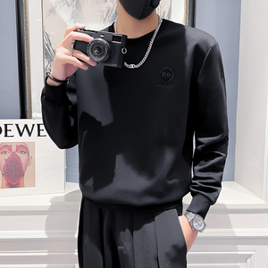 22秋冬男新款韩版刺绣上衣打底衫青少年卫衣D326-1 1273 P58 控78图片