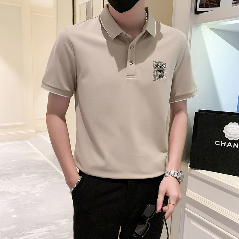 2024夏装男新品抖音直播爆版短袖POLO常规版型男D326-16898P55,男装Polo衫,星座1101