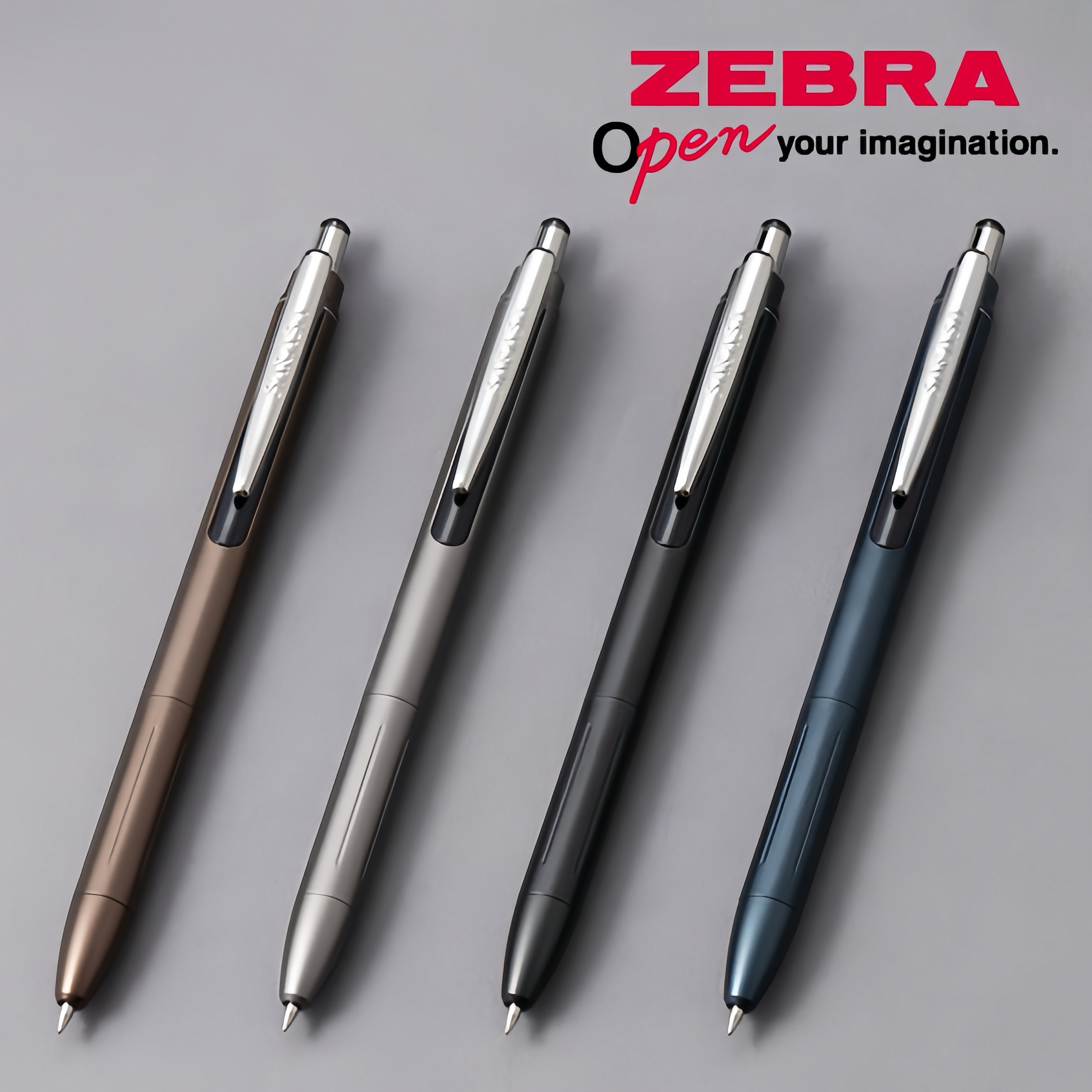 日本ZEBRA斑马新款金属中性笔显质感限定款JJ57按动sarasa grand