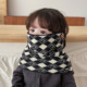 2025热销可爱韩系波点儿童围巾秋冬新款 男宝宝保暖脖套针织毛线女